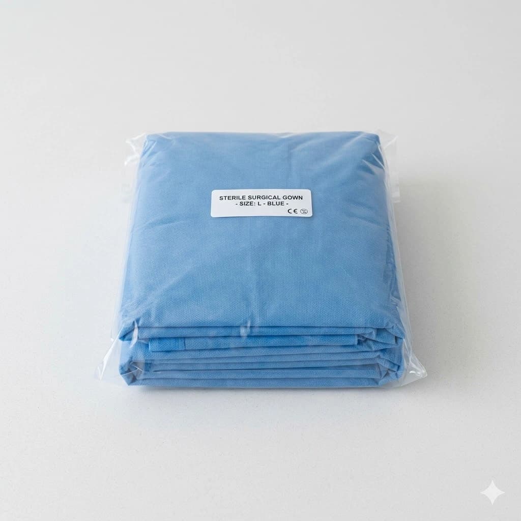 Fluid-Resistant Sterile Disposable Surgical Isolation Gown