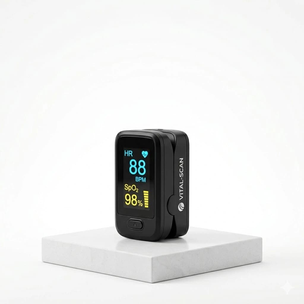 Fingertip Digital Pulse Oximeter Blood Oxygen Saturation Monitor