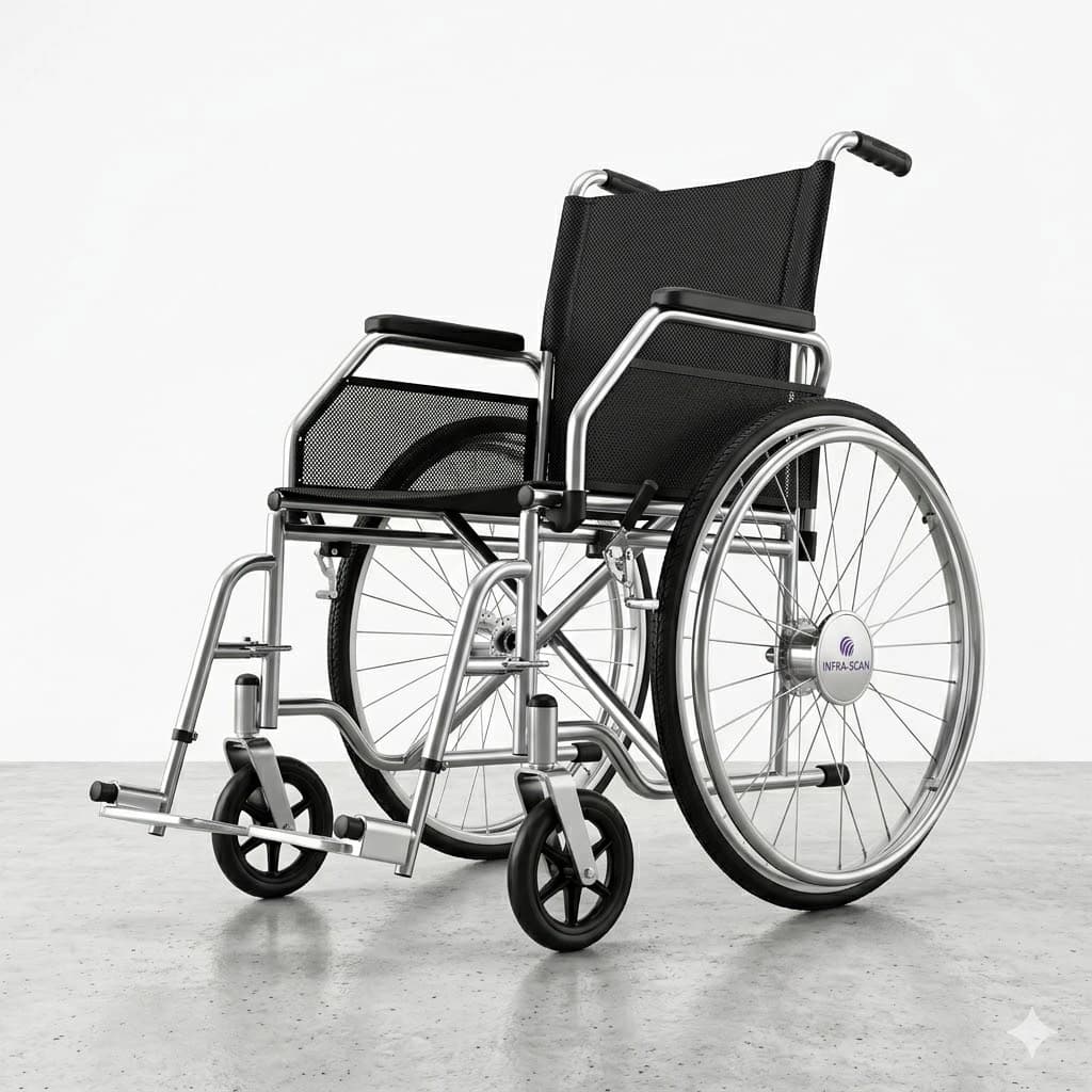 Ultra-Lightweight Foldable Wheelchair with Ergonomic Handles