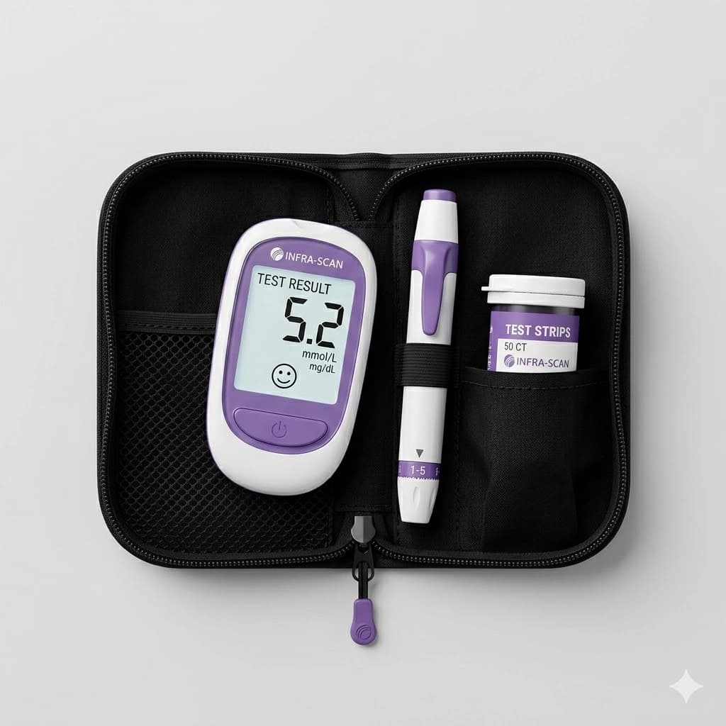 Smart Blood Glucose Monitoring System Kit (Glucometer)