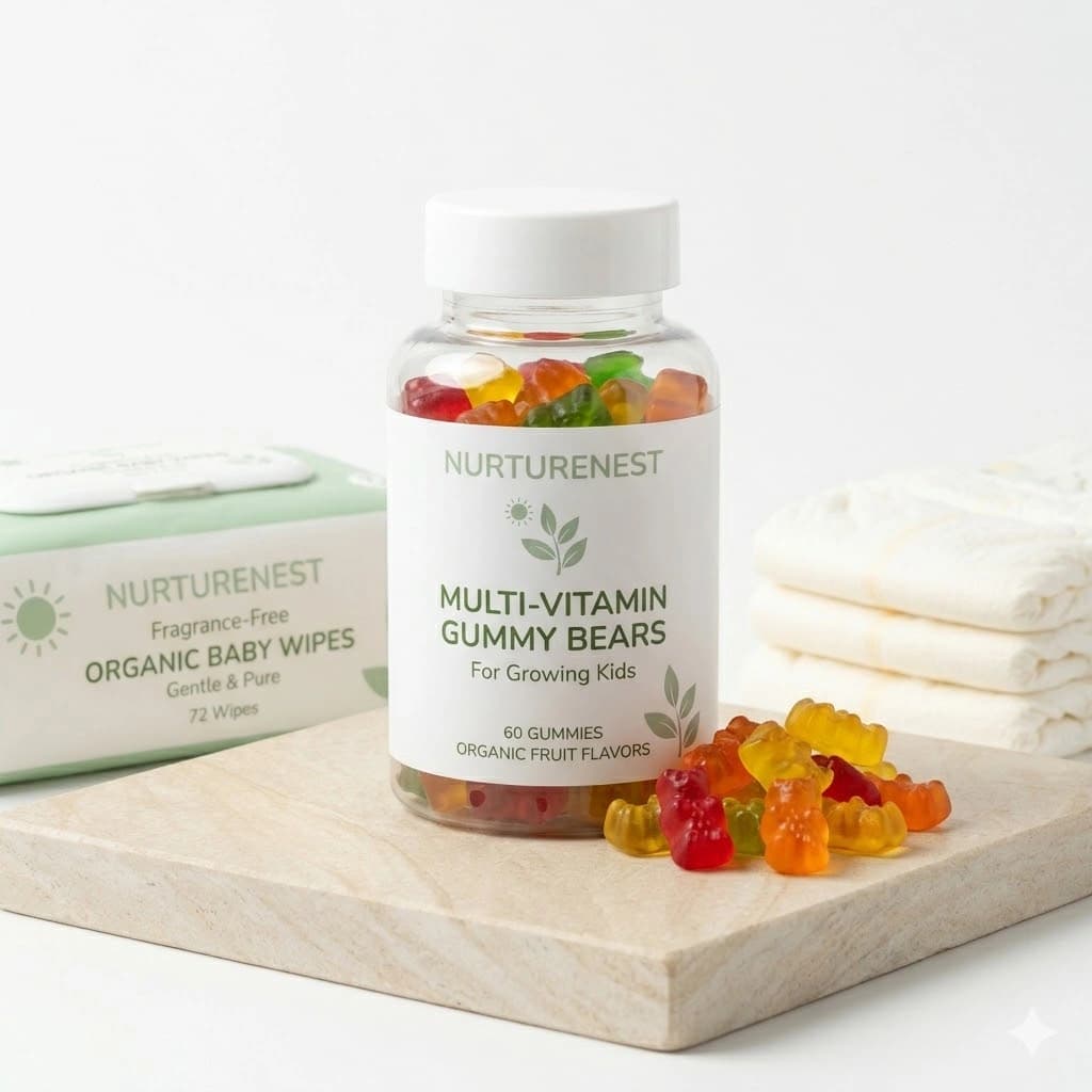 Premium Kids & Adult Multivitamin Organic Gummy Bears