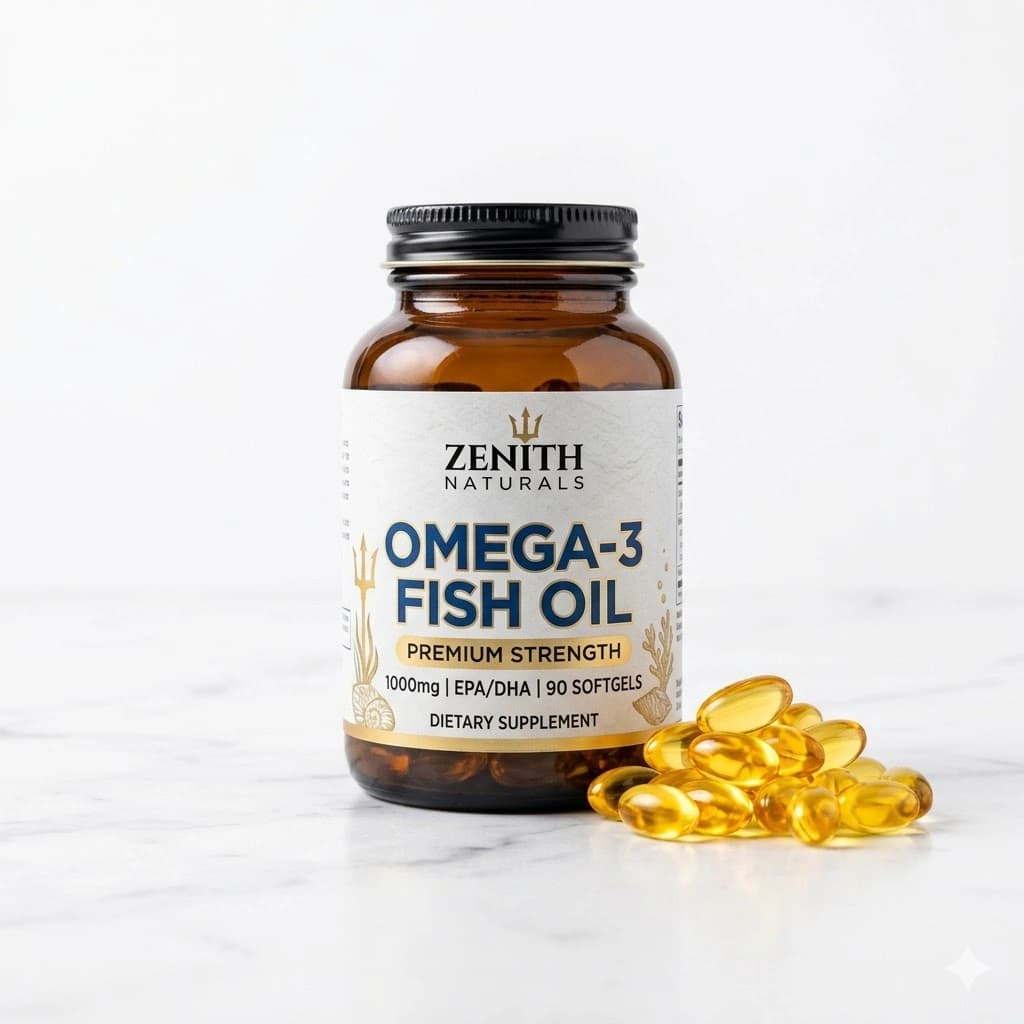 High-Potency Omega-3 Fish Oil 1000mg Heart & Joint Softgels