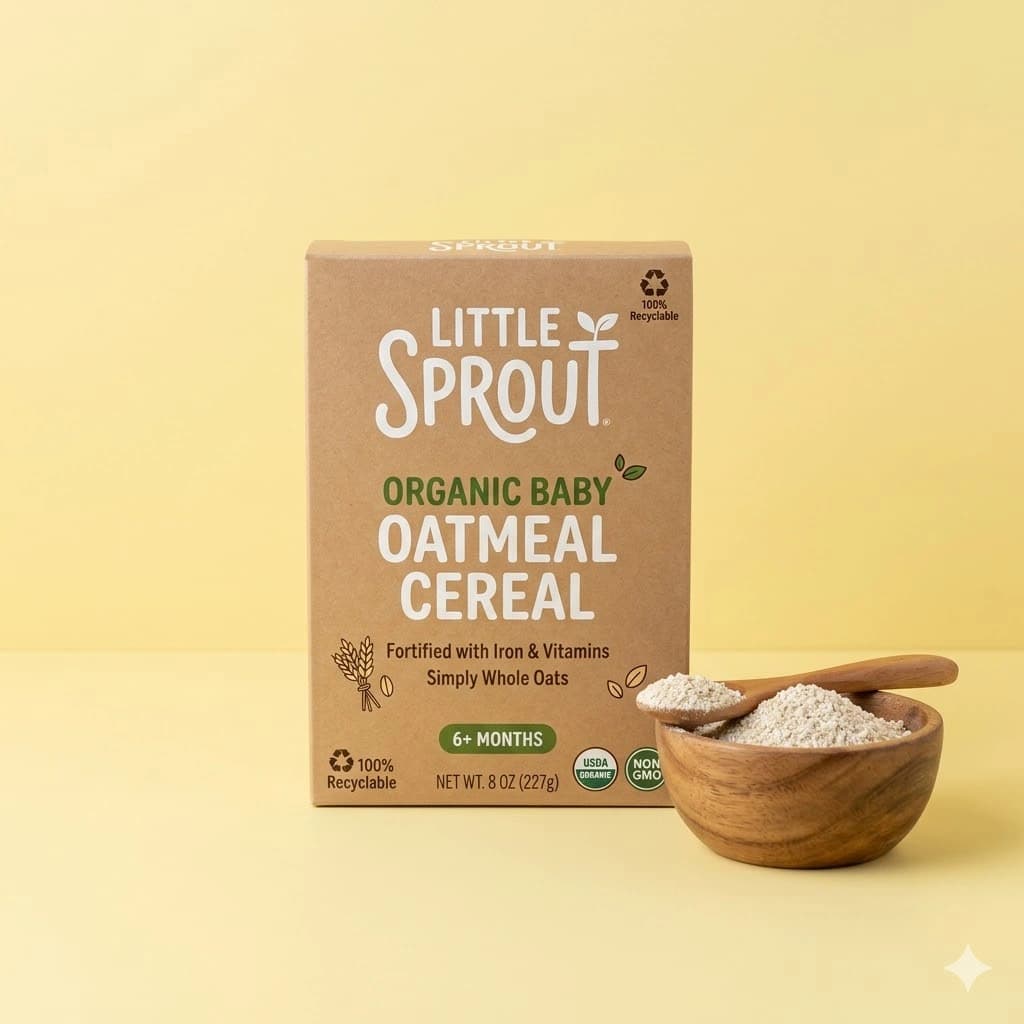 Organic Quinoa & Oatmeal Baby Cereal Spoon-Feed Starter