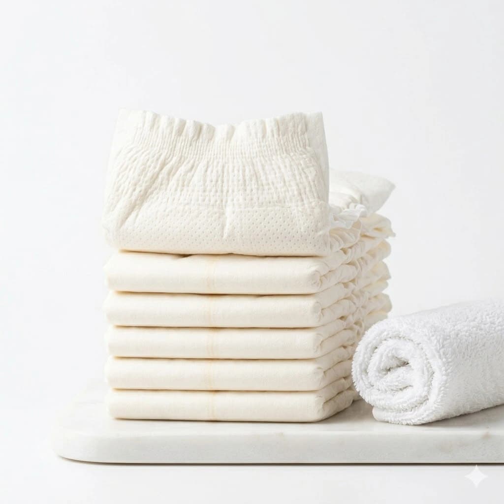 Premium Ultra-Soft Organic Bamboo Baby Diapers (Pack of 40)