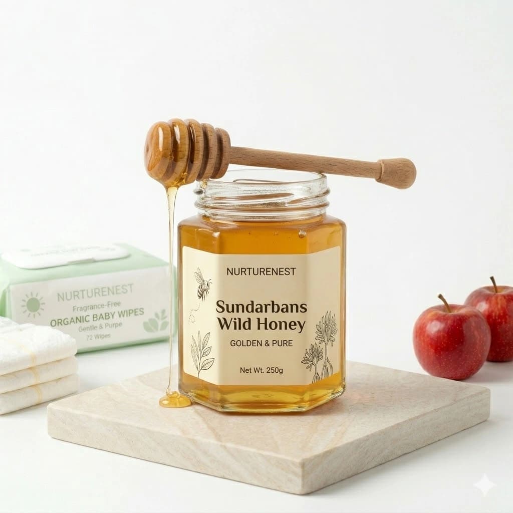 Raw Organic Sundarbans Wild Forest Honey Jar
