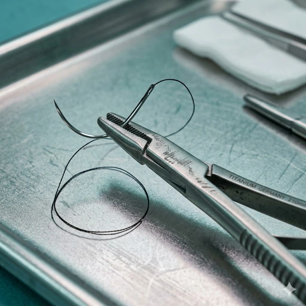 Mayo-Hegar Surgical Needle Holder with Serrated Jaws
